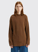 TRÈS BIEN everywear Split Knitted Sweater Wool Blend Brown / Green