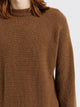 TRÈS BIEN everywear Split Knitted Sweater Wool Blend Brown / Green