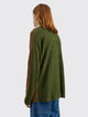 TRÈS BIEN everywear Split Knitted Sweater Wool Blend Brown / Green