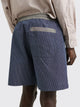 TRÈS BIEN everywear Short Leg Shorts Jacquard Pattern Blue