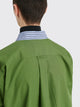 TRÈS BIEN everywear Raw Seam Oversized Classic Shirt Cotton Green Stripe