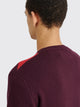 TRÈS BIEN everywear Pattern Knitted Sweatshirt Cotton Cashmere Burgundy / Red