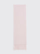 TRÈS BIEN everywear Rib Wool Scarf Merino Cashmere Light Pink