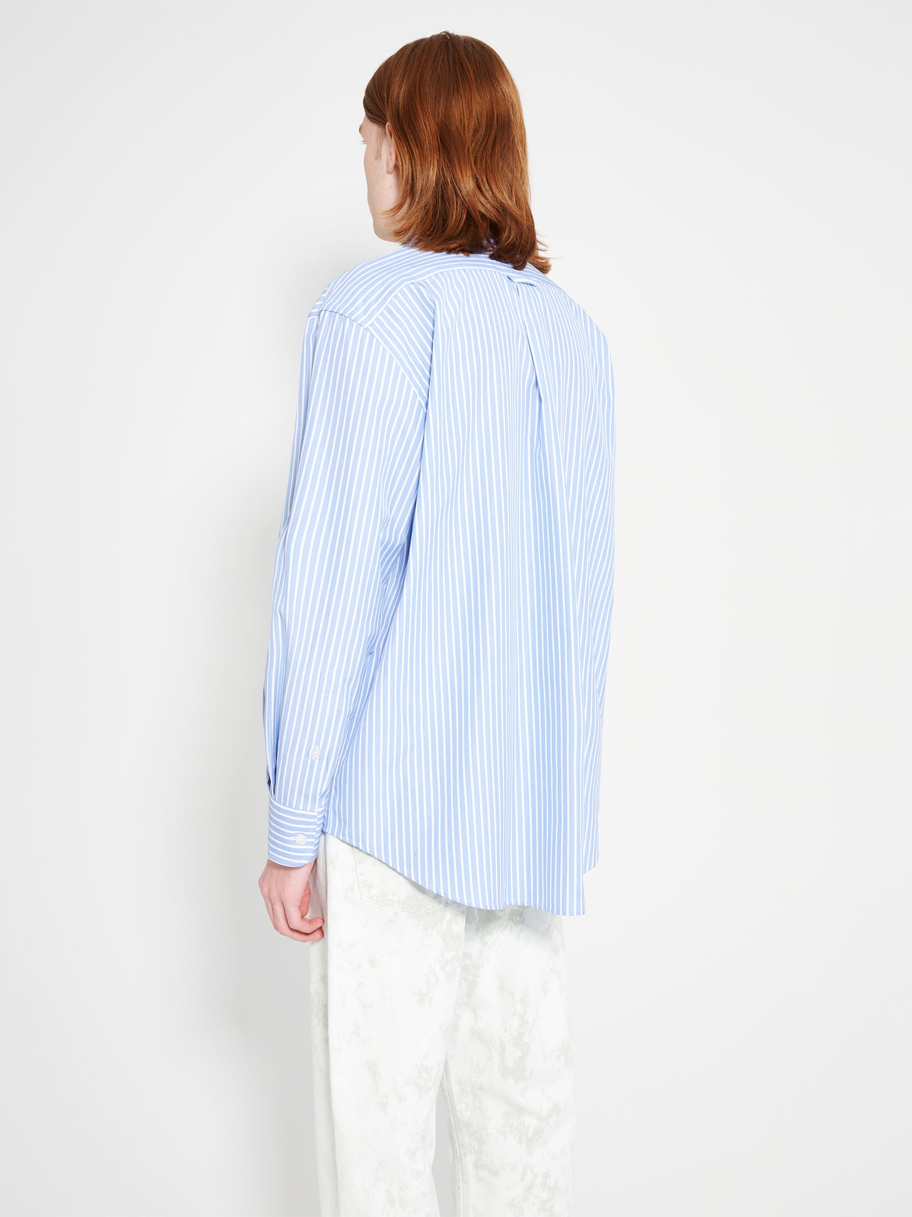 TRÈS BIEN everywear Oversized BD Classic Shirt Cotton Blue Stripe