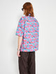 TRÈS BIEN everywear Half Zip Print Shirt Tencel Multi