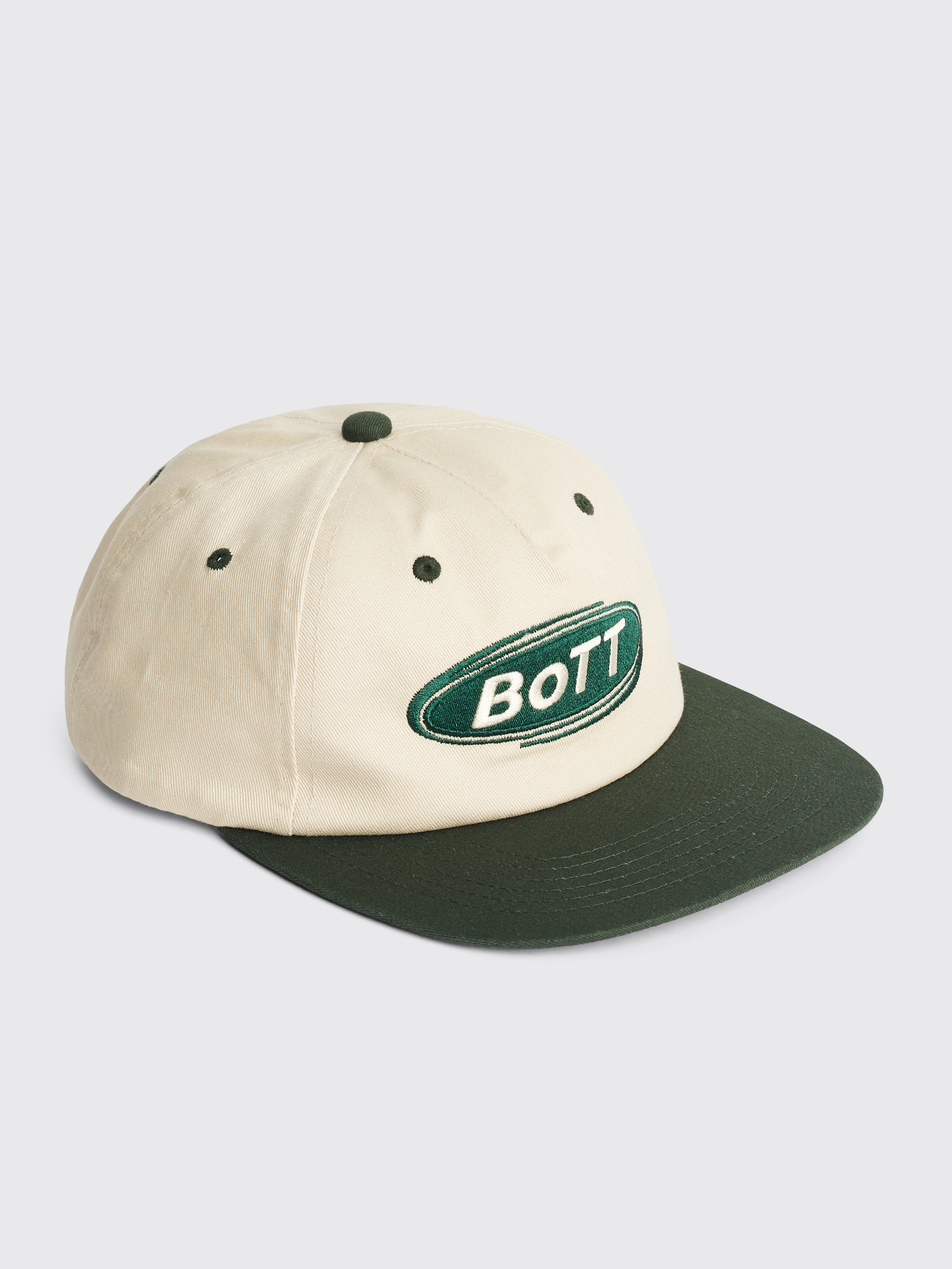 BoTT Light Logo 5 Panel Cap Beige / Green