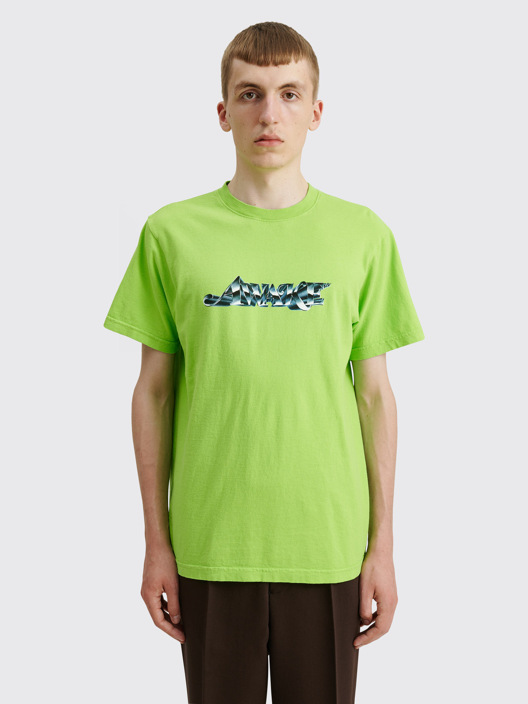 Très Bien - Awake NY Chrome Logo T-shirt Lime