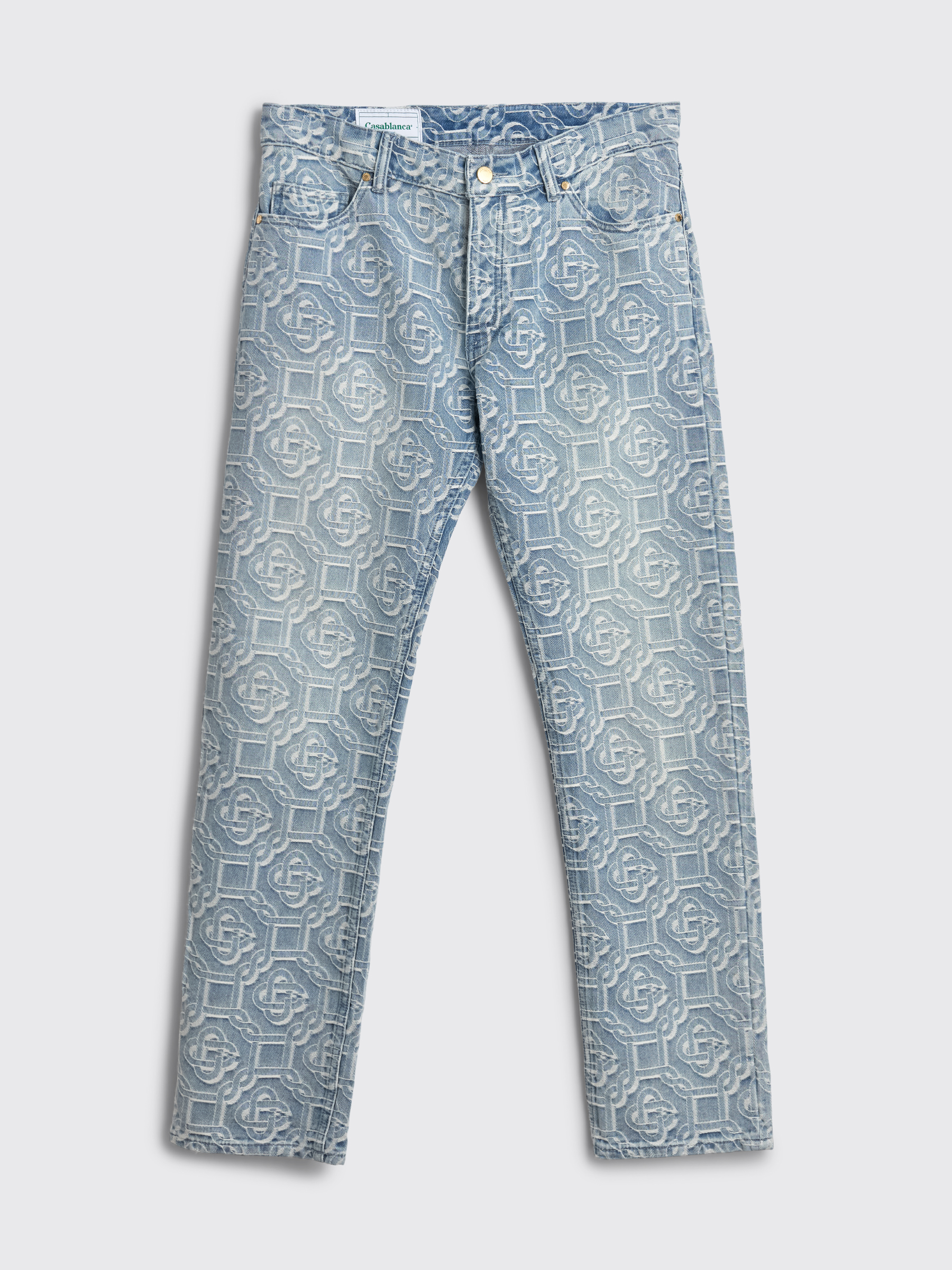 Casablanca Jacquard Denim Jeans