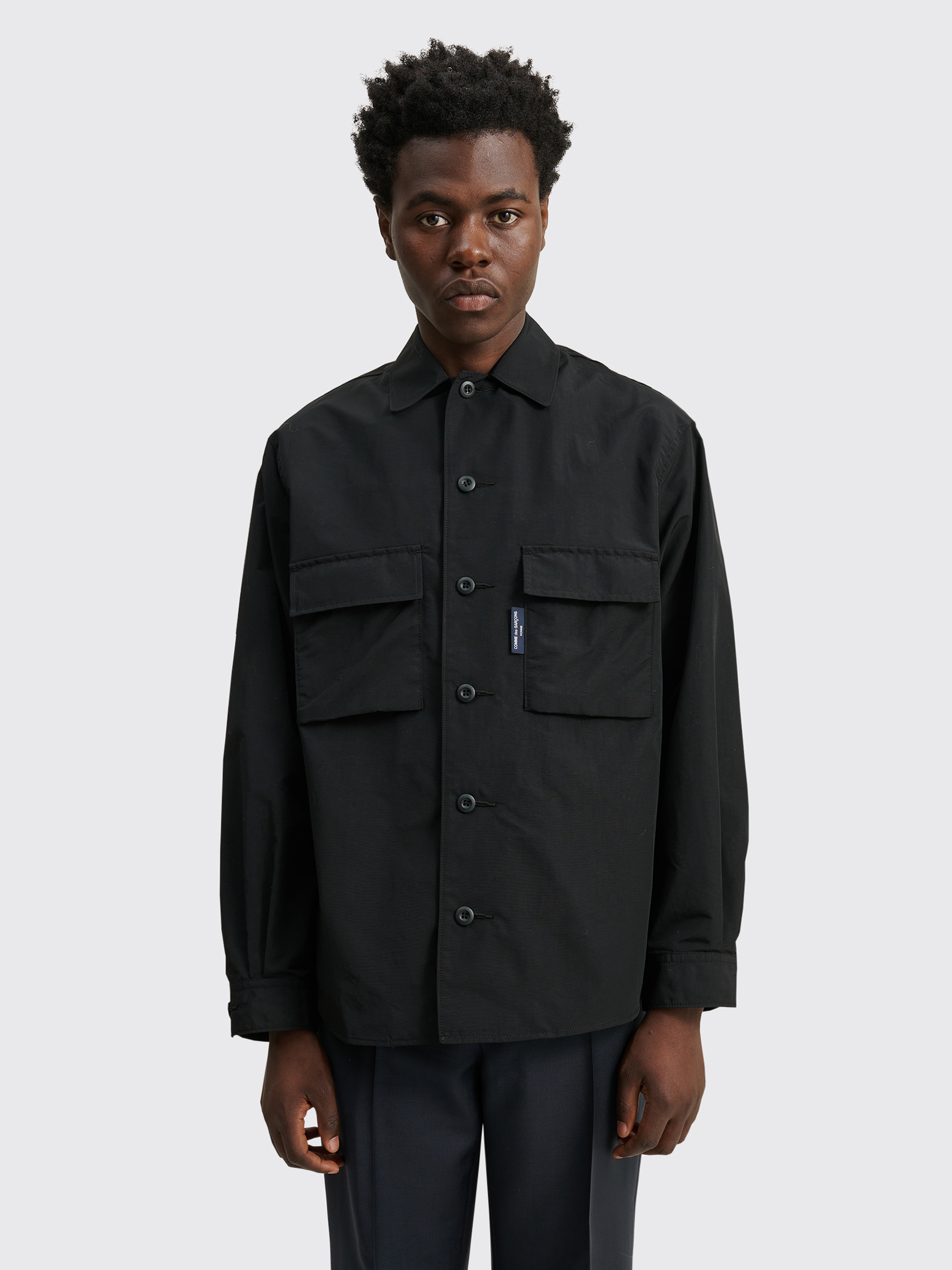 Shirt Comme Très Black des Bien Garçons Nylon Military - Homme