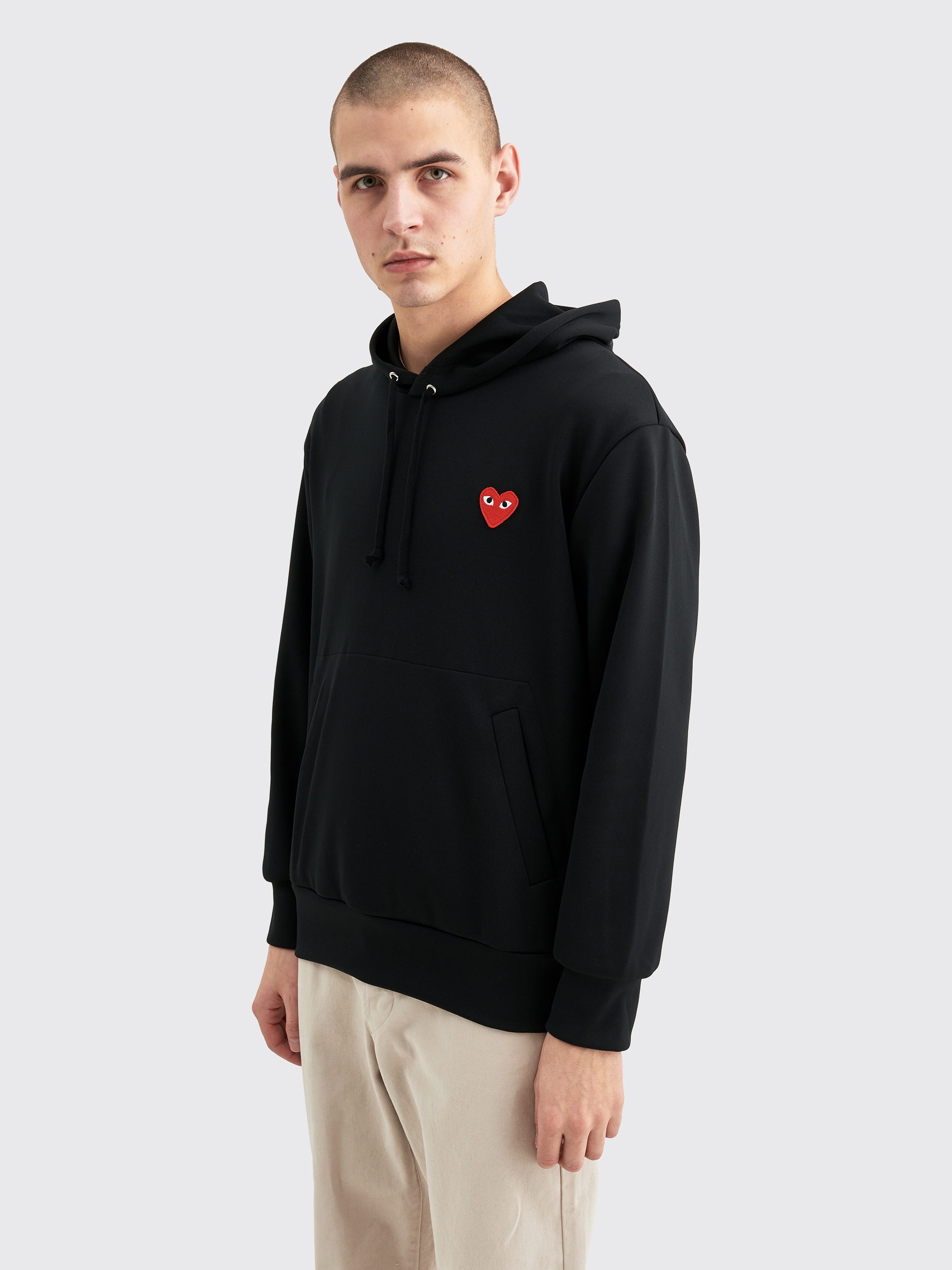 Très Bien - Comme des Garçons Play Small Heart Hooded Sweatshirt Black