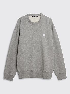 Acne Studios Face Sweatshirt Light Grey Melange