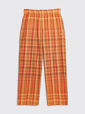 Acne Studios Face Flannel Trousers Brick Red / Apricot Orange
