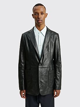 Acne Studios Leather Suit Jacket Black