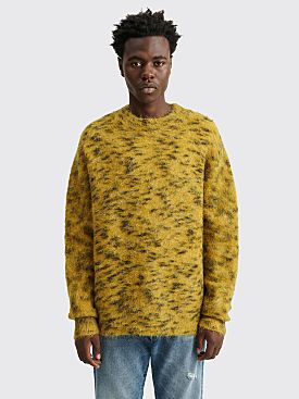 Acne Studios Crew Neck Sweater Mustard Yellow / White