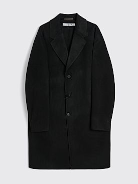 Acne Studios Single Breasted Wool Coat Black