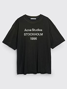 Acne Studios Logo T-shirt Faded Black