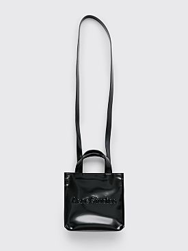 Acne Studios Logo Shopper Mini Shoulder Tote Bag Black