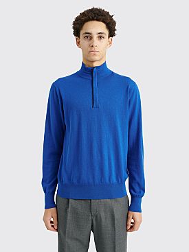 Adsum Field Zip Sweater Royal Blue
