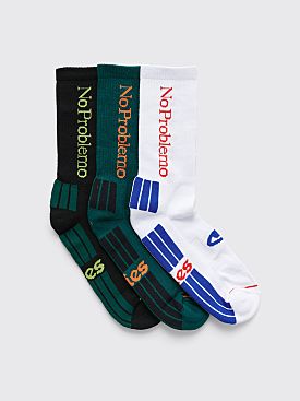 Aries No Problemo 3-Pack Socks Multi Color
