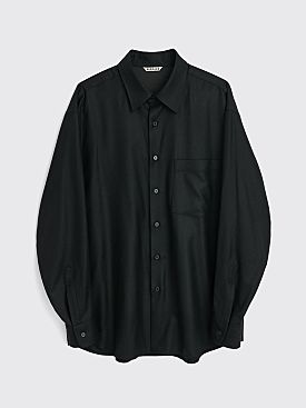 Auralee Super Light Wool Shirt Black