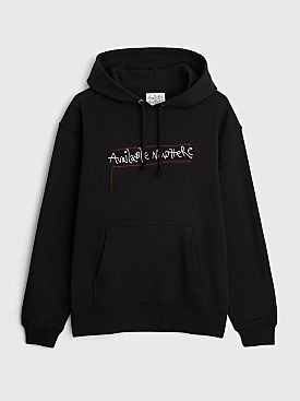 Available Nowhere Stitch Logo Hooded Sweatshirt Black