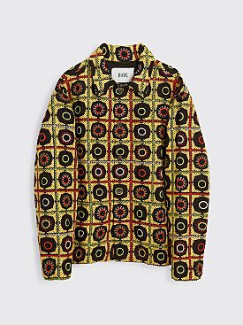 Bode Circle Embroidered Jacket Yellow / Black
