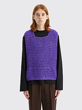 Bode Crochet Vest Purple