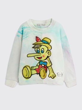 BORN FREE Kid’s Sweatshirt 5-7 Years Tie Dye Airbrushed Light Blue