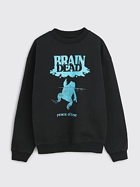 Brain Dead Peace Of Time Sweatshirt Black
