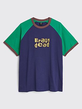 Brain Dead Field Raglan T-shirt Navy