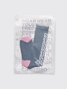 Comme des Garçons Homme Plus Logo Long Socks Black / Pink