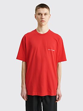 Comme des Garçons Shirt Chest Logo Big T-shirt Red