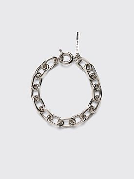 Dries Van Noten Brass Chain Link Bracelet Silver