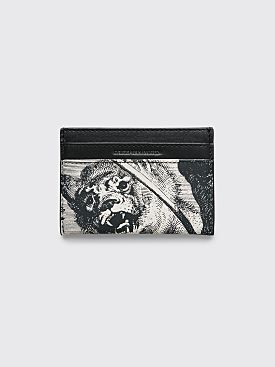 Dries Van Noten Printed Card Holder Black / White