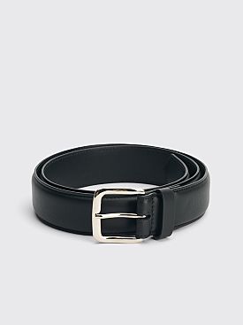 Dries Van Noten Classic Leather Belt Black