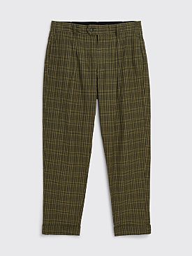 Engineered Garments Carlyle Cotton Pants Madras Check Olive / Brown