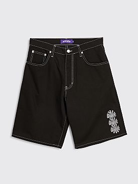 Fucking Awesome Spiral Twill Shorts Black