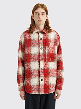 Fucking Awesome Heavy Flannel Overshirt Red / White