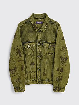 Fucking Awesome Cut Outs Trucker Jacket Yellow