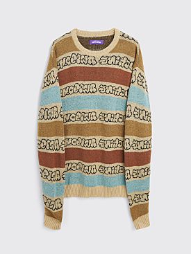 Fucking Awesome Inverted Wanto Brushed Sweater Tan / Multi