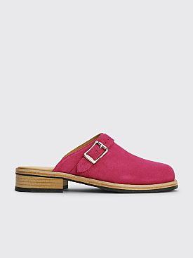 Our Legacy Camion Mule Suede Hot Pink