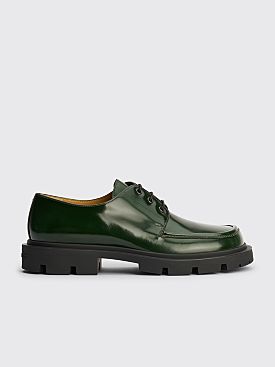 Maison Margiela Lug Oxford Shoes Dark Green
