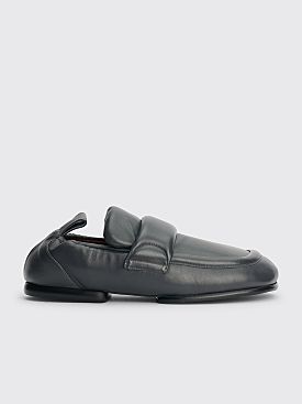 Dries Van Noten Padded Leather Loafers Grey