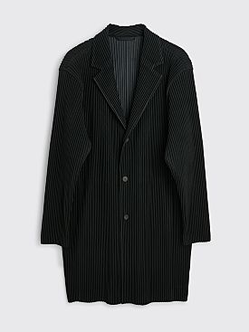 Homme Plissé Issey Miyake Pleated Coat Black