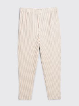 Homme Plissé Issey Miyake Tapered Pleated Pants Pink Ivory