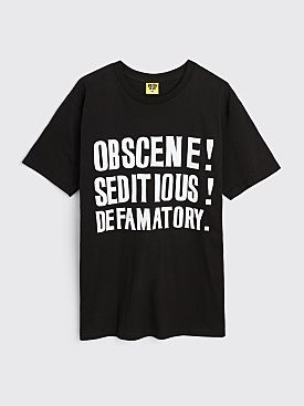Iggy Obscene Seditious Defamatory T-shirt Black