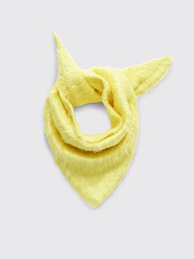 Jil Sander Knitted Silk Scarf Pastel Yellow