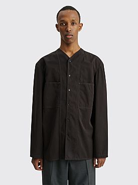 Lemaire V-Neck Shirt Black