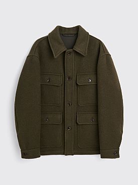 Lemaire Hunting Jacket Pewter Green