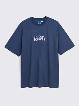 Lo-Fi Wizard Logo T-shirt Denim Blue